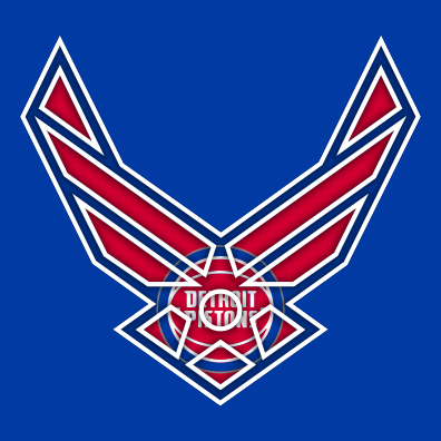 Airforce Detroit Pistons logo vinyl decal